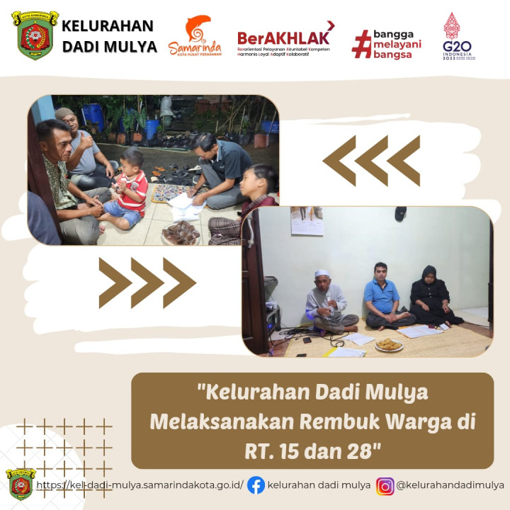AGENDA KELURAHAN DADI MULYA BULAN DESEMBER 2023