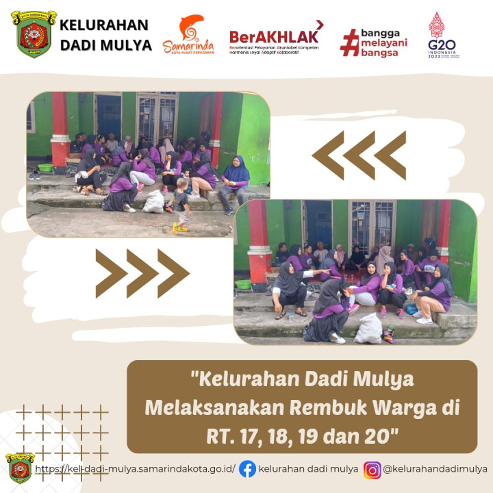 AGENDA KELURAHAN DADI MULYA BULAN DESEMBER 2023