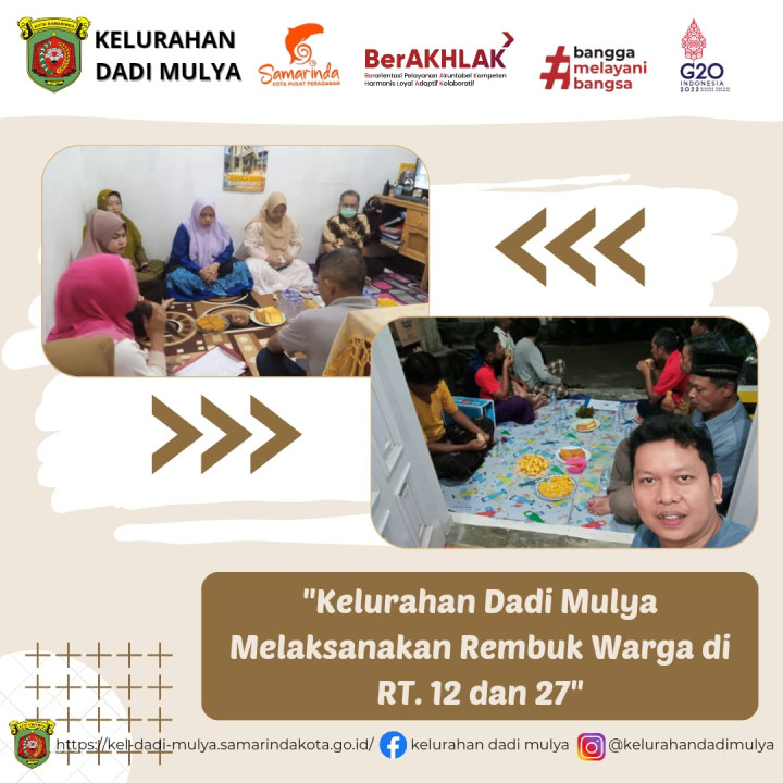 AGENDA KELURAHAN DADI MULYA BULAN DESEMBER 2023