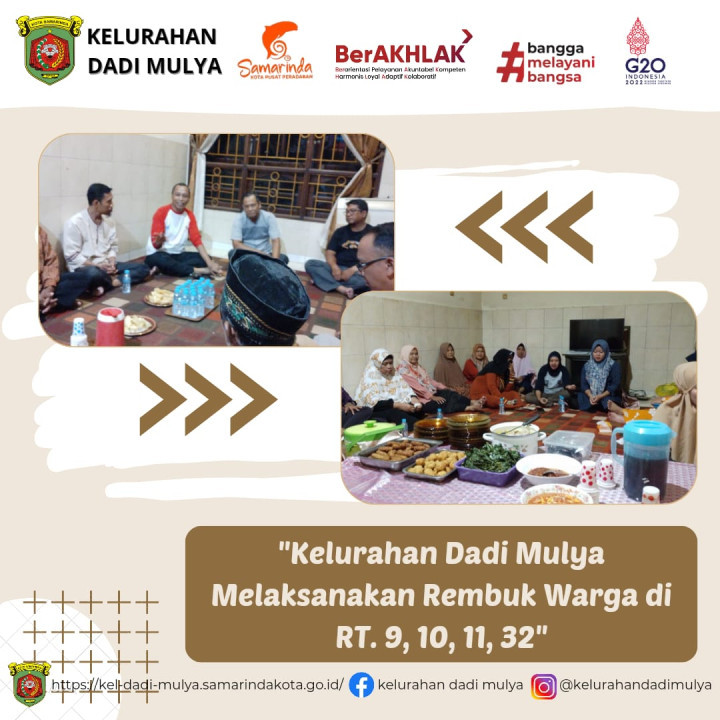 AGENDA KELURAHAN DADI MULYA BULAN DESEMBER 2023