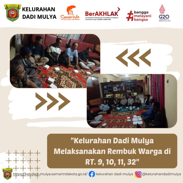 AGENDA KELURAHAN DADI MULYA BULAN DESEMBER 2023