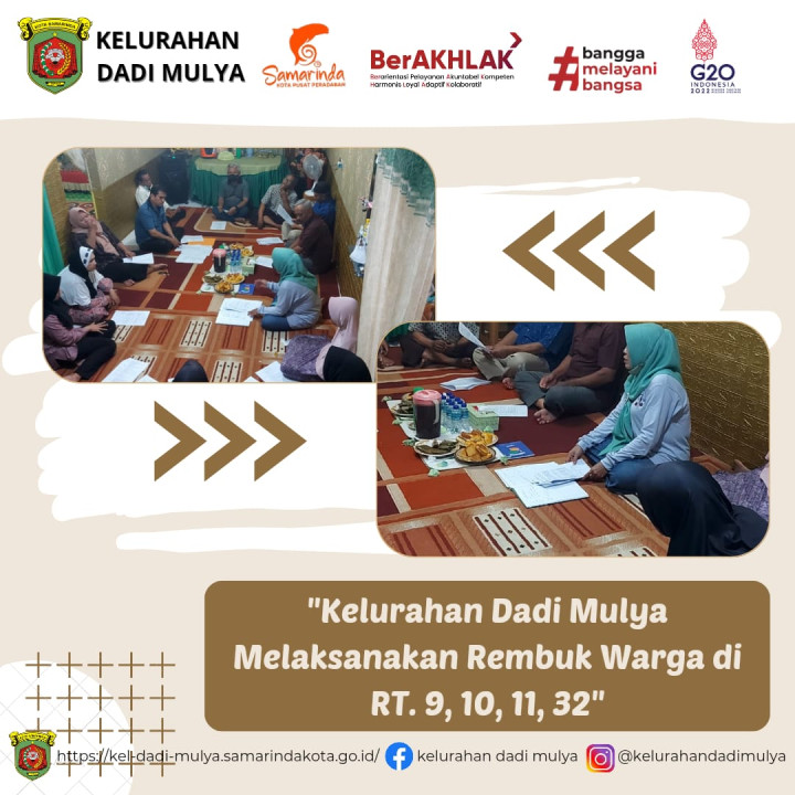 AGENDA KELURAHAN DADI MULYA BULAN DESEMBER 2023
