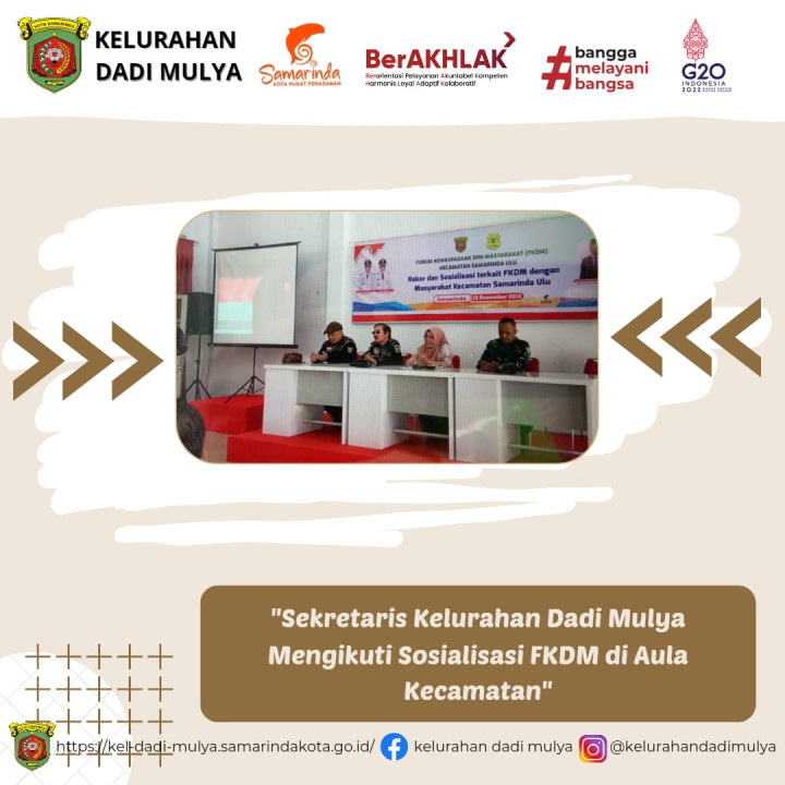 AGENDA KELURAHAN DADI MULYA BULAN DESEMBER 2023