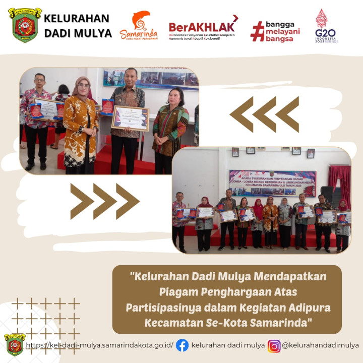 AGENDA KELURAHAN DADI MULYA BULAN DESEMBER 2023