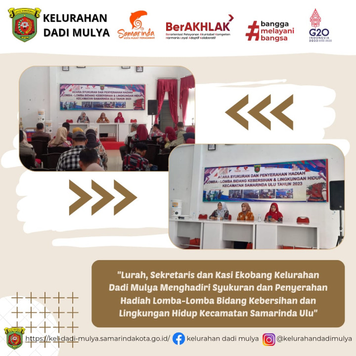 AGENDA KELURAHAN DADI MULYA BULAN DESEMBER 2023