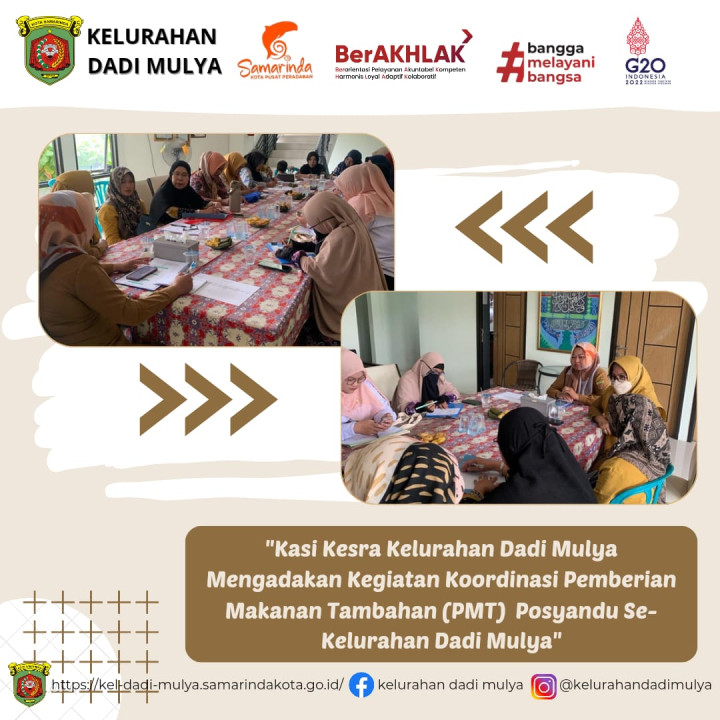 AGENDA KELURAHAN DADI MULYA BULAN DESEMBER 2023