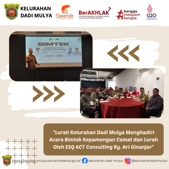 AGENDA KELURAHAN DADI MULYA BULAN DESEMBER 2023