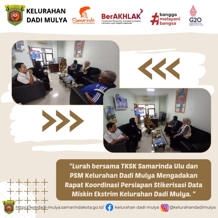 AGENDA KELURAHAN DADI MULYA BULAN DESEMBER 2023