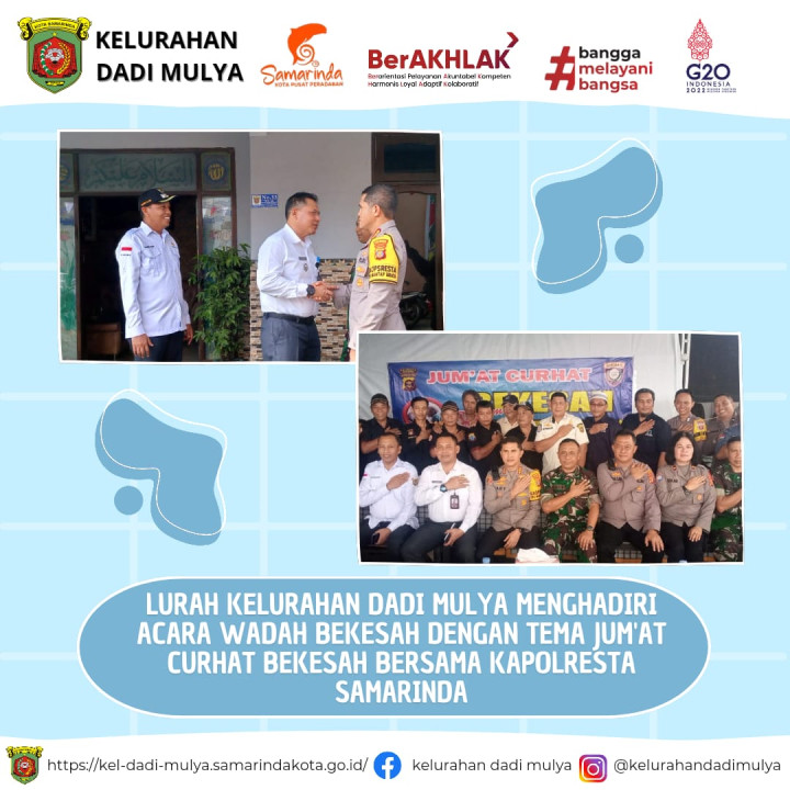 AGENDA KELURAHAN DADI MULYA BULAN JANUARI 2024