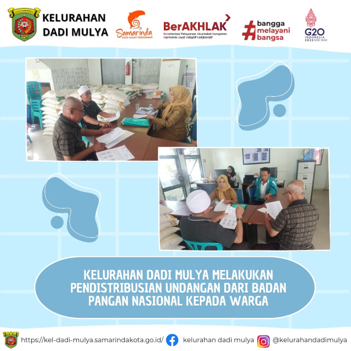 AGENDA KELURAHAN DADI MULYA BULAN JANUARI 2024