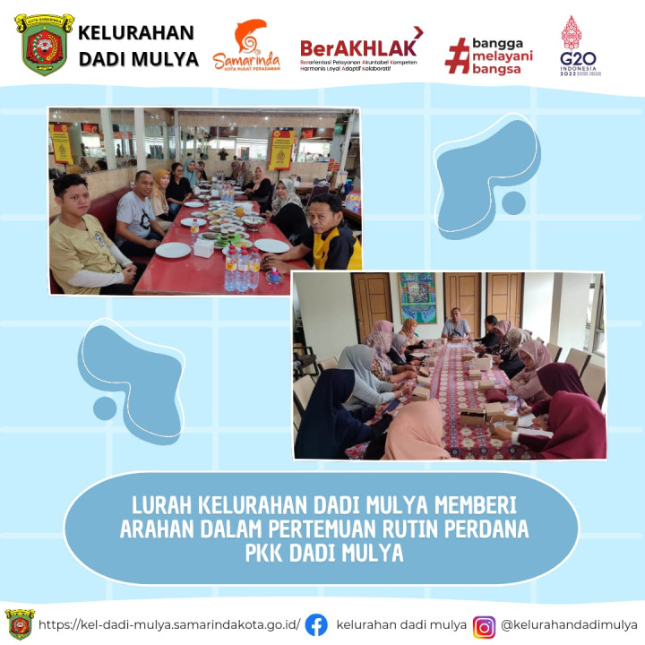 AGENDA KELURAHAN DADI MULYA BULAN JANUARI 2024