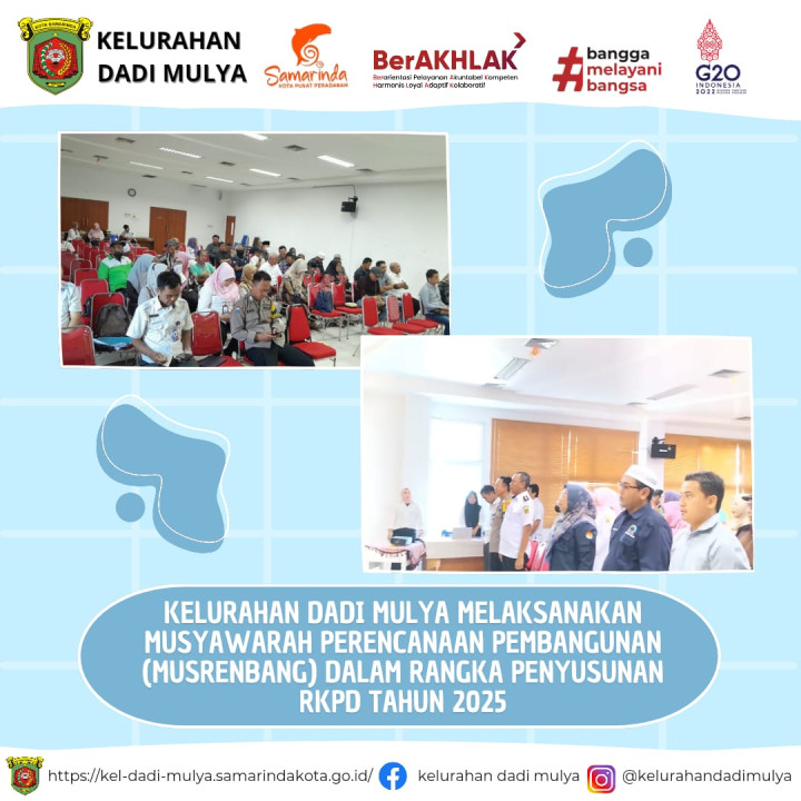 AGENDA KELURAHAN DADI MULYA BULAN JANUARI 2024