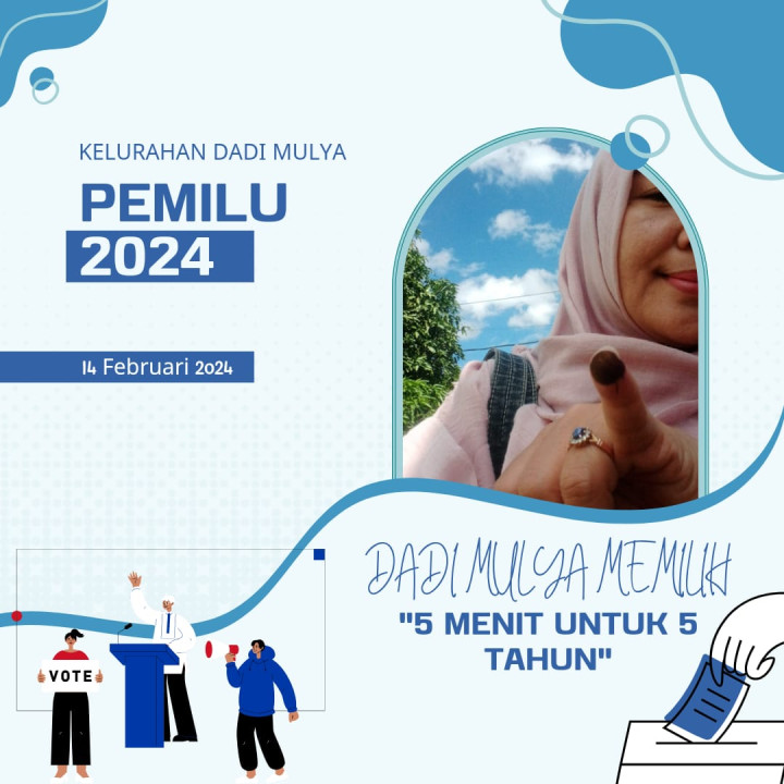 DOKUMENTASI PARTISIPASI PEGAWAI KELURAHAN DADI MULYA PADA PEMILU TAHUN 2024