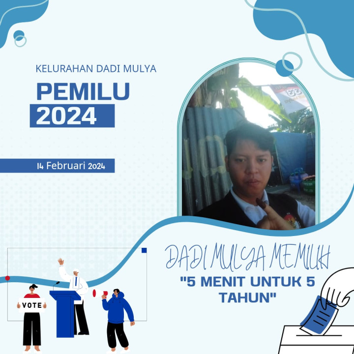 DOKUMENTASI PARTISIPASI PEGAWAI KELURAHAN DADI MULYA PADA PEMILU TAHUN 2024