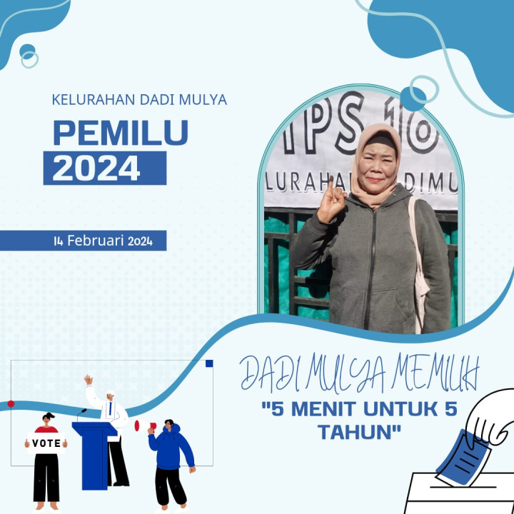 DOKUMENTASI PARTISIPASI PEGAWAI KELURAHAN DADI MULYA PADA PEMILU TAHUN 2024