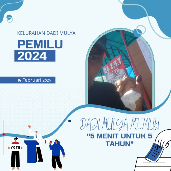 DOKUMENTASI PARTISIPASI PEGAWAI KELURAHAN DADI MULYA PADA PEMILU TAHUN 2024