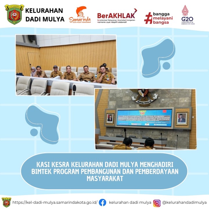 AGENDA KELURAHAN DADI MULYA BULAN APRIL 2024
