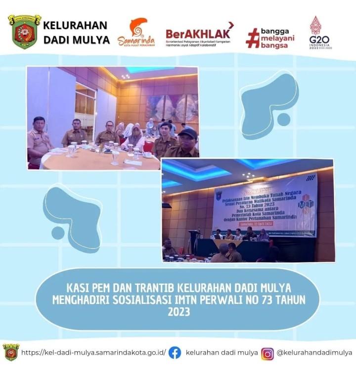 AGENDA KELURAHAN DADI MULYA BULAN APRIL 2024