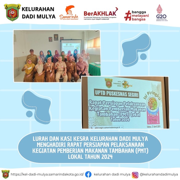 AGENDA KELURAHAN DADI MULYA BULAN APRIL 2024