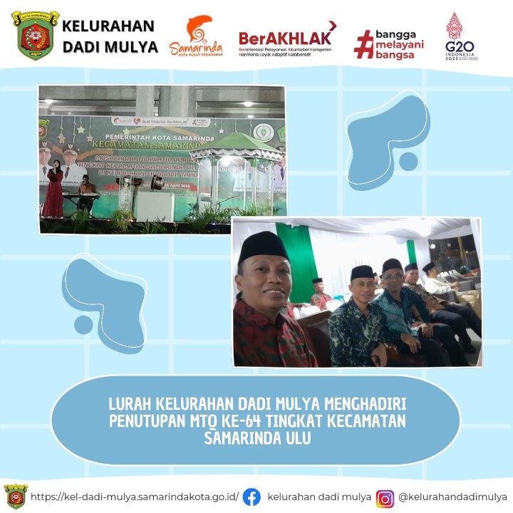 AGENDA KELURAHAN DADI MULYA BULAN APRIL 2024