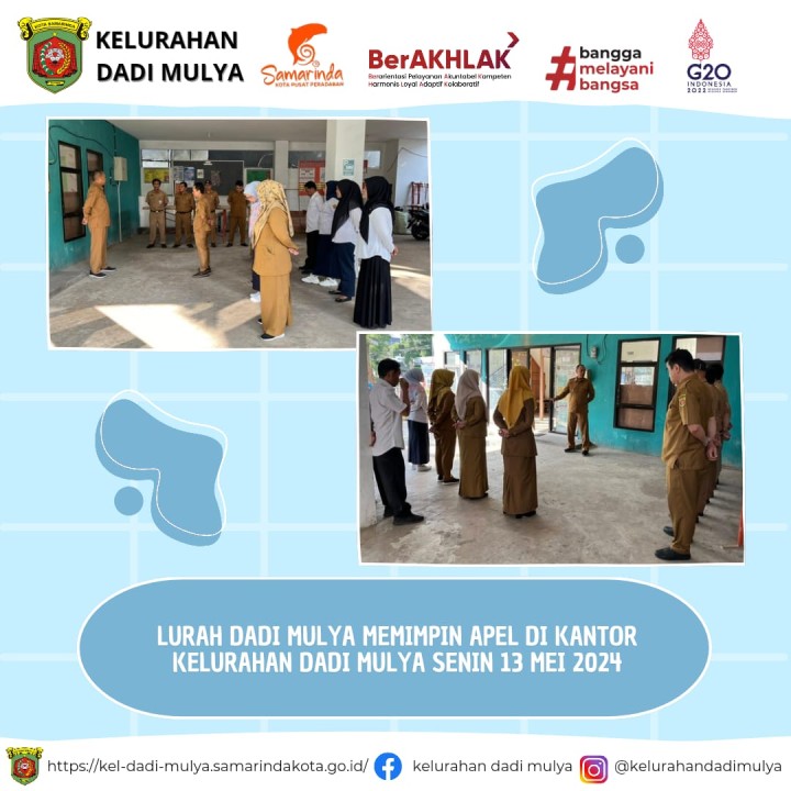 AGENDA KELURAHAN DADI MULYA BULAN MEI 2024