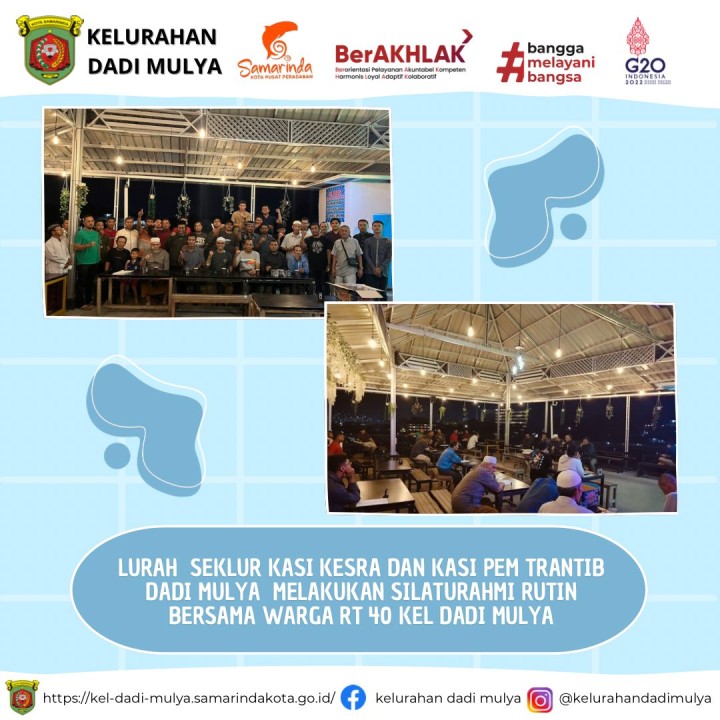 AGENDA KELURAHAN DADI MULYA BULAN JUNI 2024