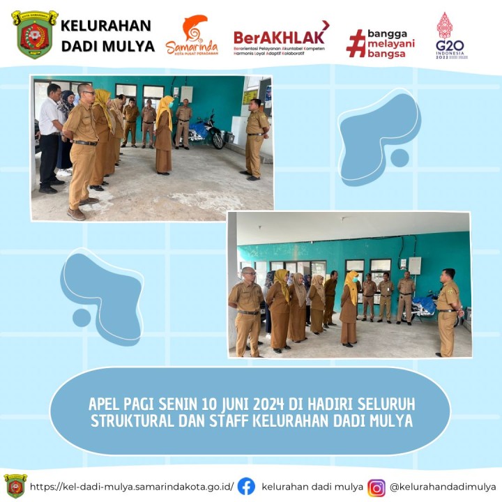 AGENDA KELURAHAN DADI MULYA BULAN JUNI 2024