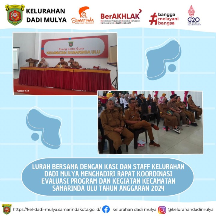 AGENDA KELURAHAN DADI MULYA BULAN JUNI 2024