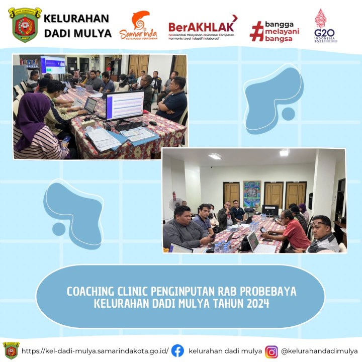 AGENDA KELURAHAN DADI MULYA BULAN JUNI 2024