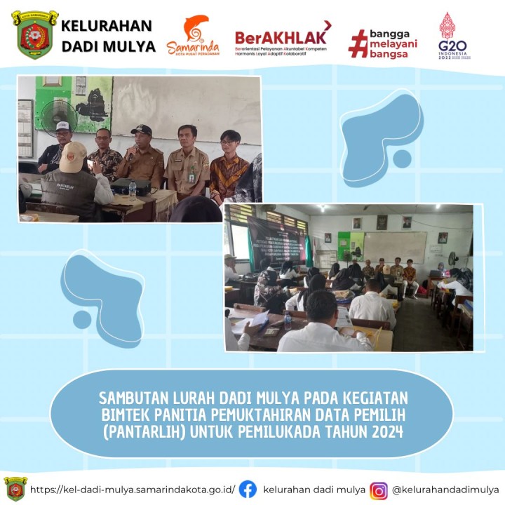 AGENDA KELURAHAN DADI MULYA BULAN JUNI 2024