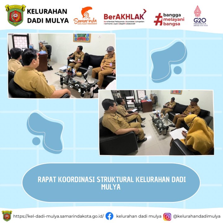 AGENDA KELURAHAN DADI MULYA BULAN JULI TAHUN 2024
