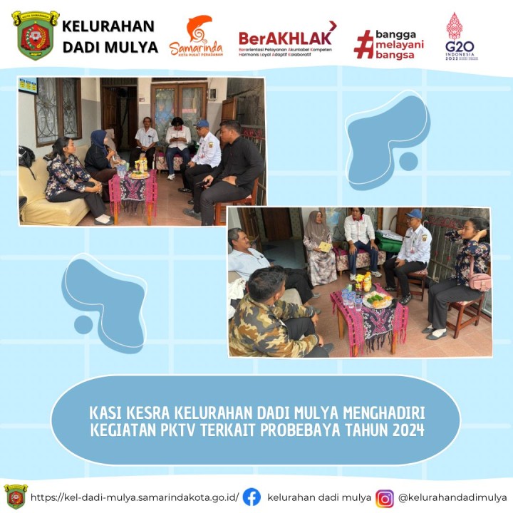 AGENDA KELURAHAN DADI MULYA BULAN JULI TAHUN 2024