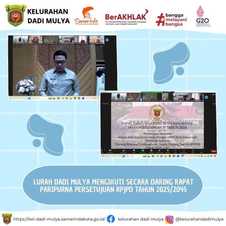 AGENDA KELURAHAN DADI MULYA BULAN JULI TAHUN 2024