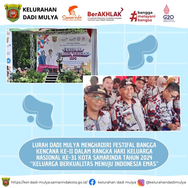 AGENDA KELURAHAN DADI MULYA BULAN JULI TAHUN 2024