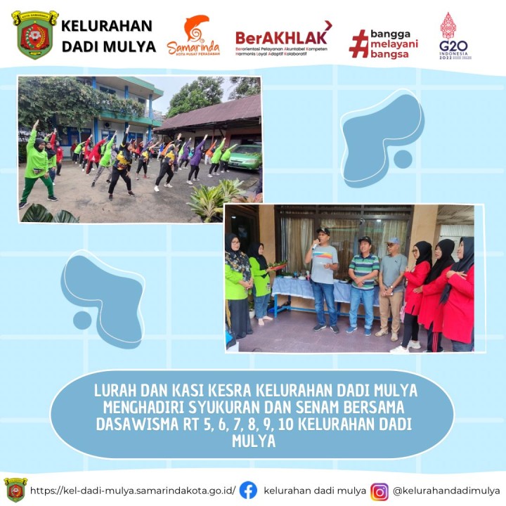 AGENDA KELURAHAN DADI MULYA BULAN JULI TAHUN 2024