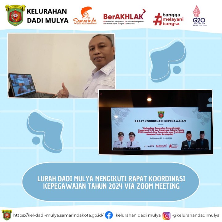 AGENDA KELURAHAN DADI MULYA BULAN JULI TAHUN 2024