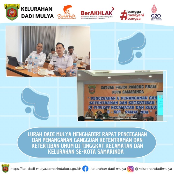 AGENDA KELURAHAN DADI MULYA BULAN JULI TAHUN 2024