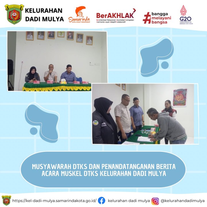 AGENDA KELURAHAN DADI MULYA BULAN JULI TAHUN 2024