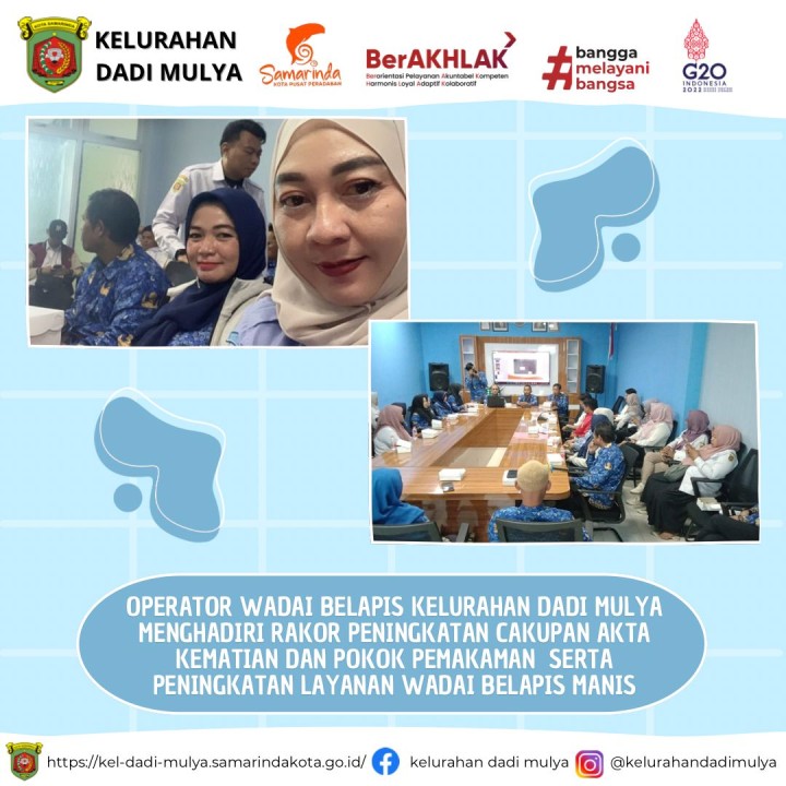 AGENDA KELURAHAN DADI MULYA BULAN JULI TAHUN 2024