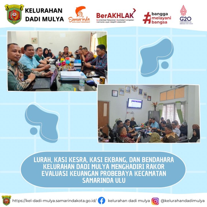 AGENDA KELURAHAN DADI MULYA BULAN JULI TAHUN 2024