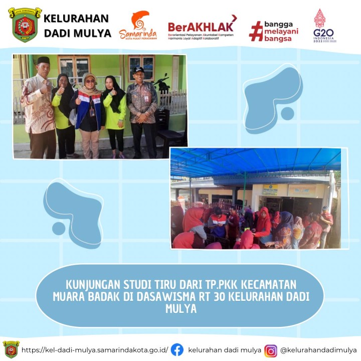 AGENDA KELURAHAN DADI MULYA BULAN JULI TAHUN 2024