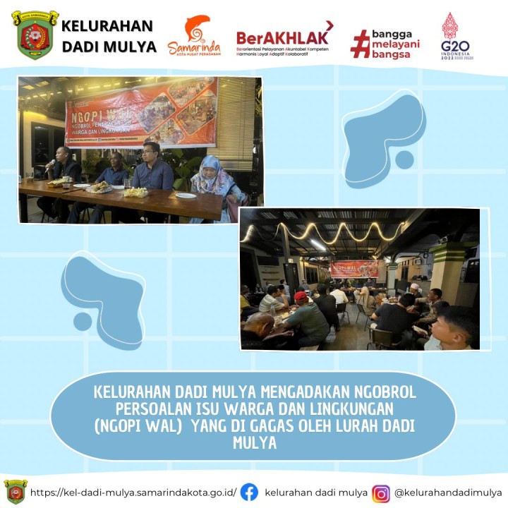 AGENDA KELURAHAN DADI MULYA BULAN JULI TAHUN 2024