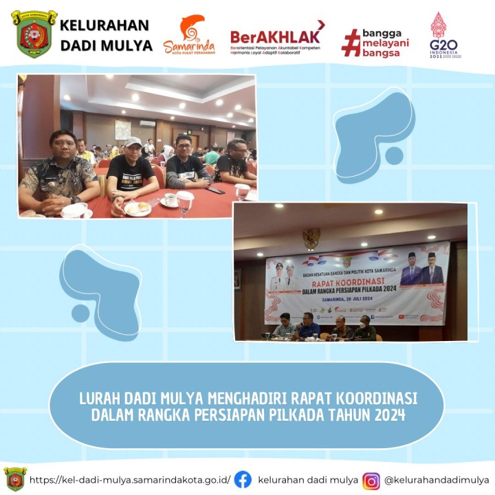 AGENDA KELURAHAN DADI MULYA BULAN JULI TAHUN 2024