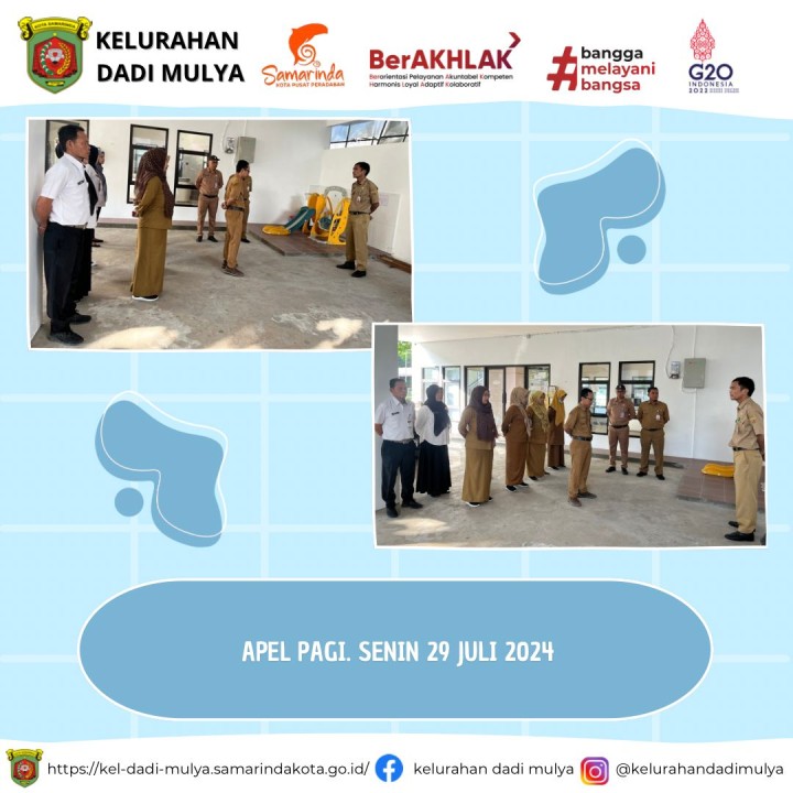 AGENDA KELURAHAN DADI MULYA BULAN JULI TAHUN 2024