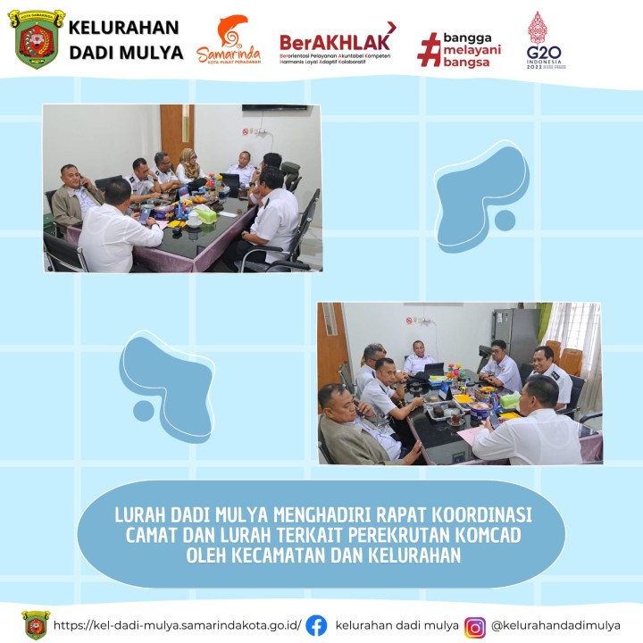 AGENDA KELURAHAN DADI MULYA BULAN JULI TAHUN 2024