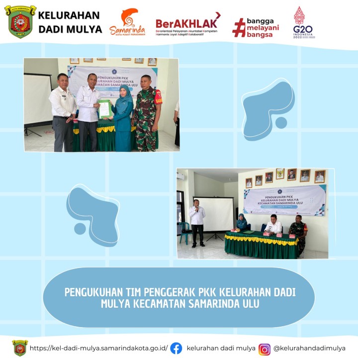 AGENDA KELURAHAN DADI MULYA BULAN JULI TAHUN 2024