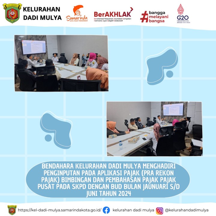 AGENDA KELURAHAN DADI MULYA BULAN JULI TAHUN 2024
