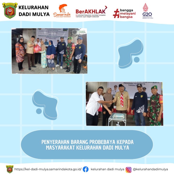 AGENDA KELURAHAN DADI MULYA BULAN AGUSTUS TAHUN 2024