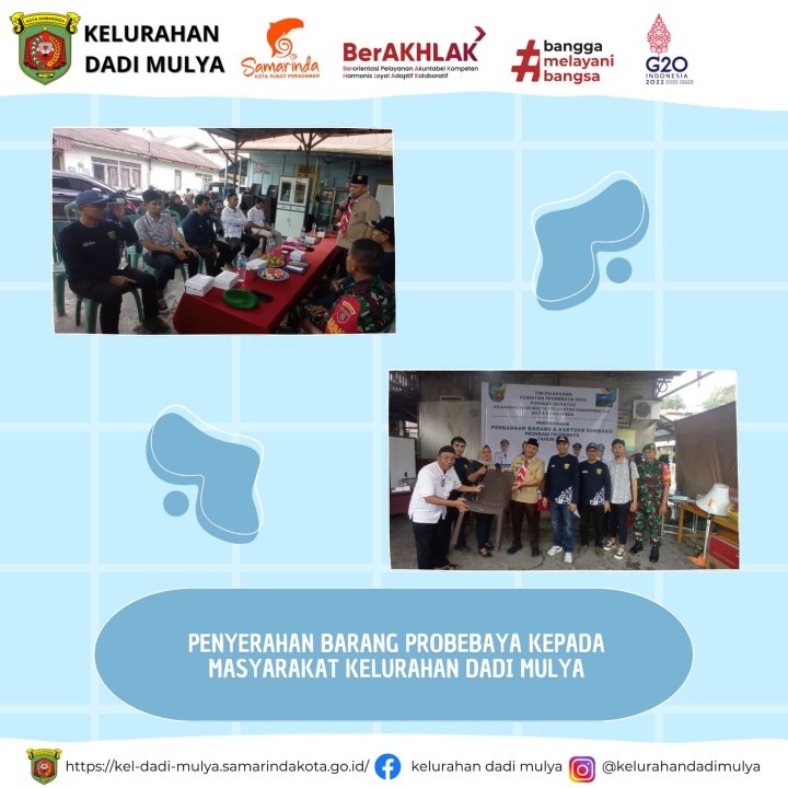 AGENDA KELURAHAN DADI MULYA BULAN AGUSTUS TAHUN 2024