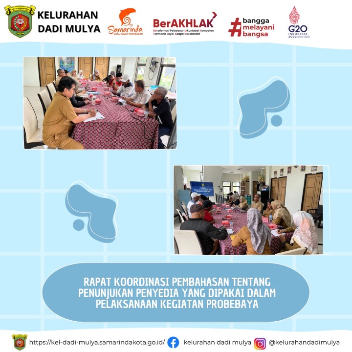 AGENDA KELURAHAN DADI MULYA BULAN AGUSTUS TAHUN 2024